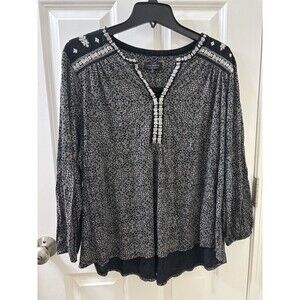 LUCKY BRAND Pullover Top 3X